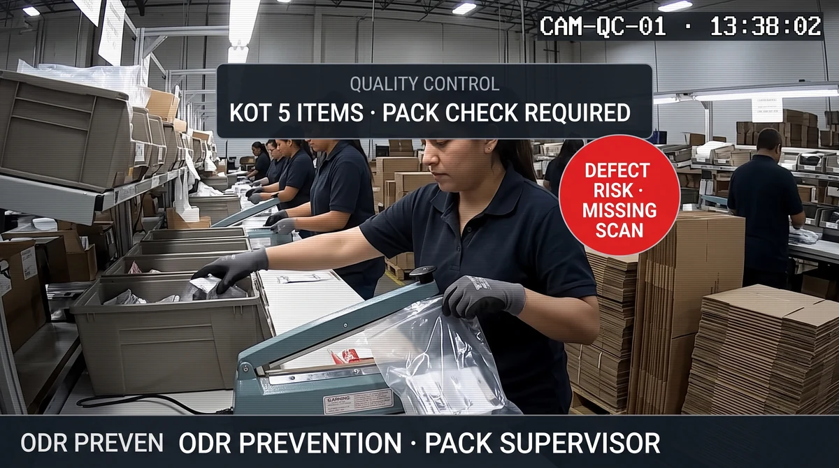 Order accuracy and defect prevention dashboard tracking pack bench and QC process deviations in dark stores